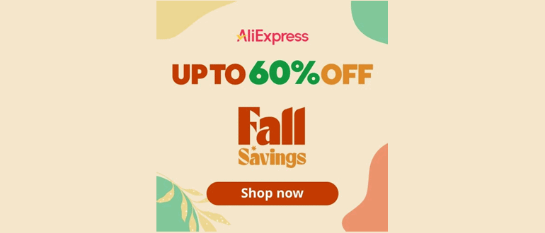 Розпродаж Аліекспрес Fall Saving