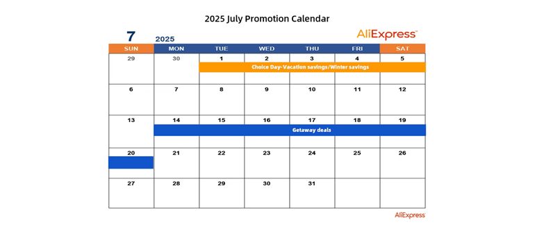 Аліекспрес знижки Липень 2025